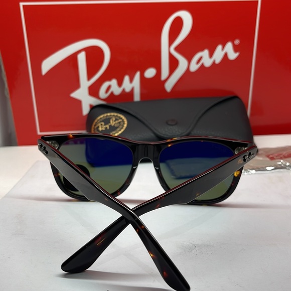 BNWT Rayban Wayfarer Unisex 2140 Tortoise W Brown Polarized lenses asstd - Picture 6 of 7